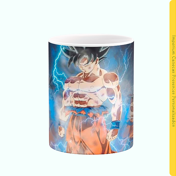Caneca Branca Lisa 325ml - Dragon Ball Z