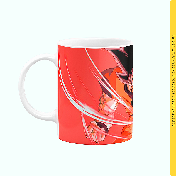 Caneca Branca Lisa 325ml - Dragon Ball Z