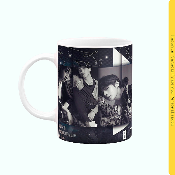 Caneca Branca Lisa 325ml - BTS