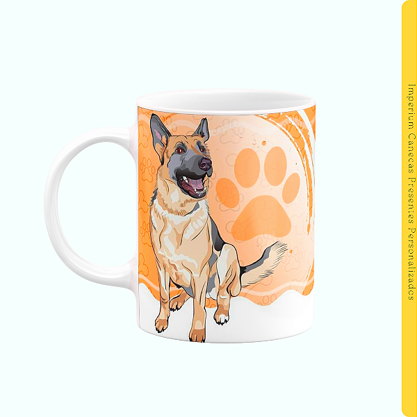 Caneca Branca Lisa 325ml - O Portão e Os Muros..