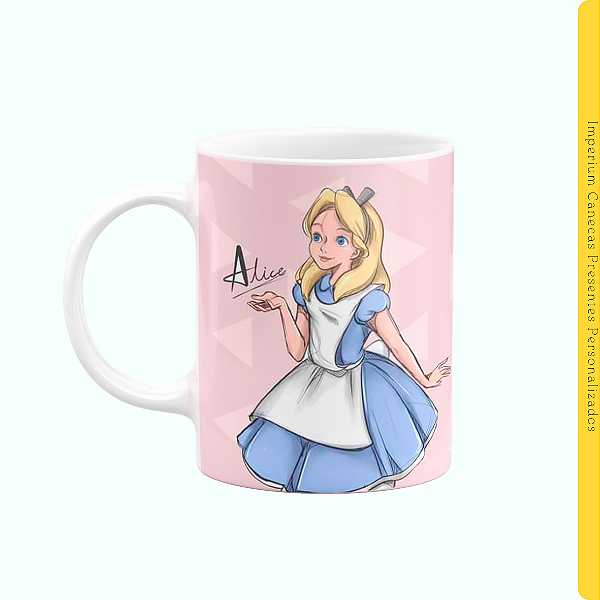 Caneca Branca Lisa 325ml - Alice