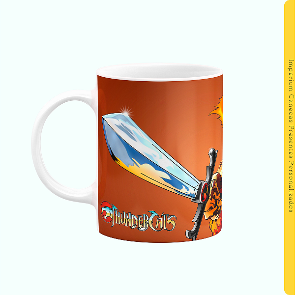 Caneca Branca Lisa 325ml - Thundercats