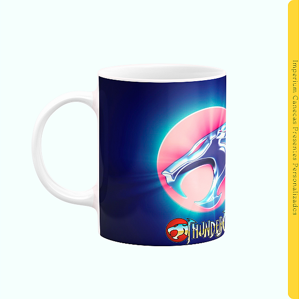 Caneca Branca Lisa 325ml - Thundercats