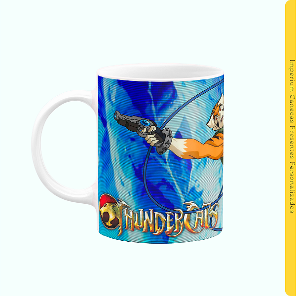Caneca Branca Lisa 325ml - Thundercats