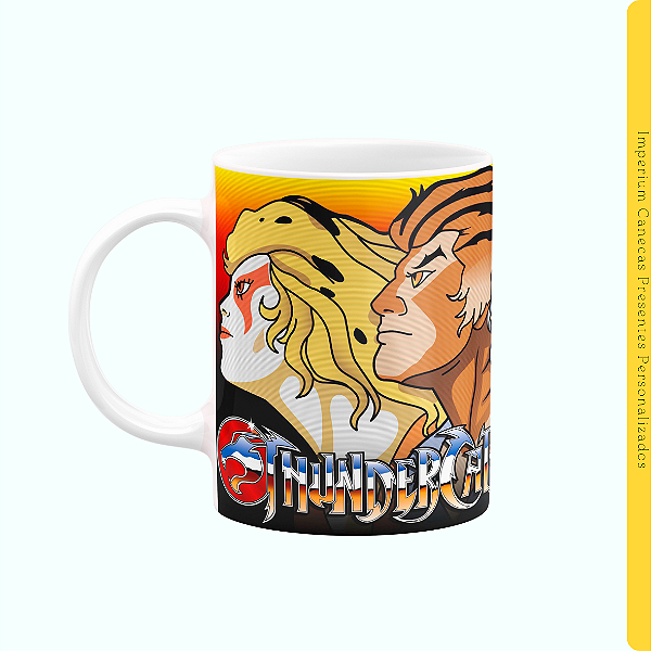 Caneca Branca Lisa 325ml - Thundercats