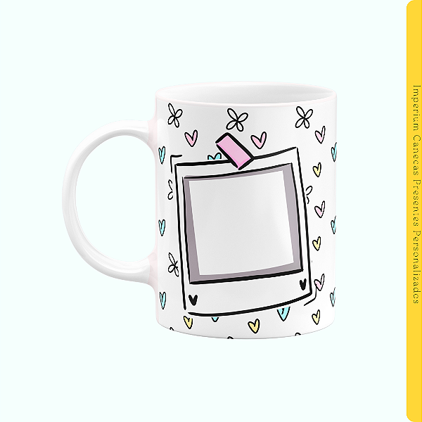 Caneca Branca Lisa 325ml -  Madrinha Da... + Foto