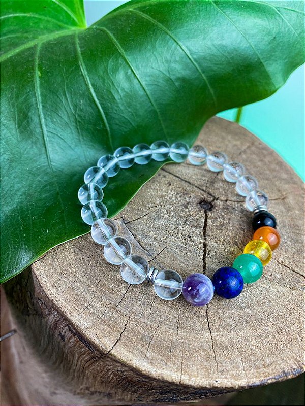 Pulseira Chakras | Resina Clear