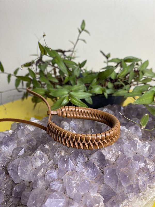 Pulseira de Couro | Caramelo