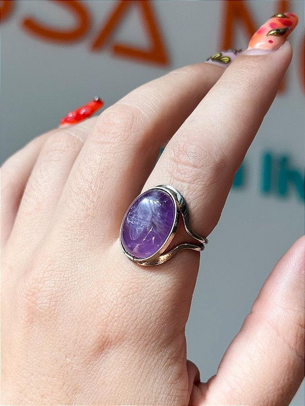 Anel Hippie Mudra | Ametista