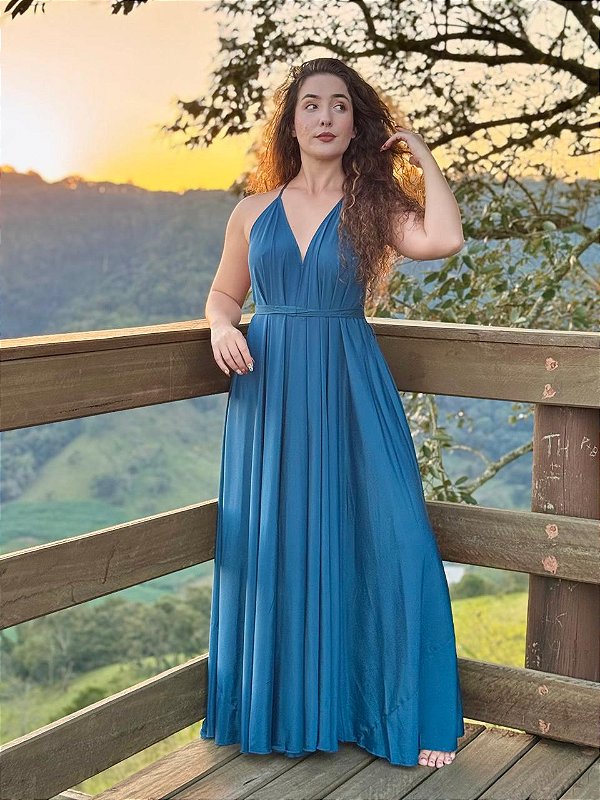 Vestido Magnólia | Azul