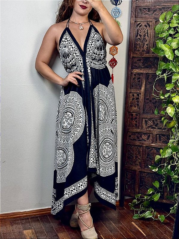 Vestido Indiano Tupi | Preto