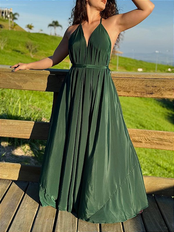 Vestido Magnólia | Verde Militar