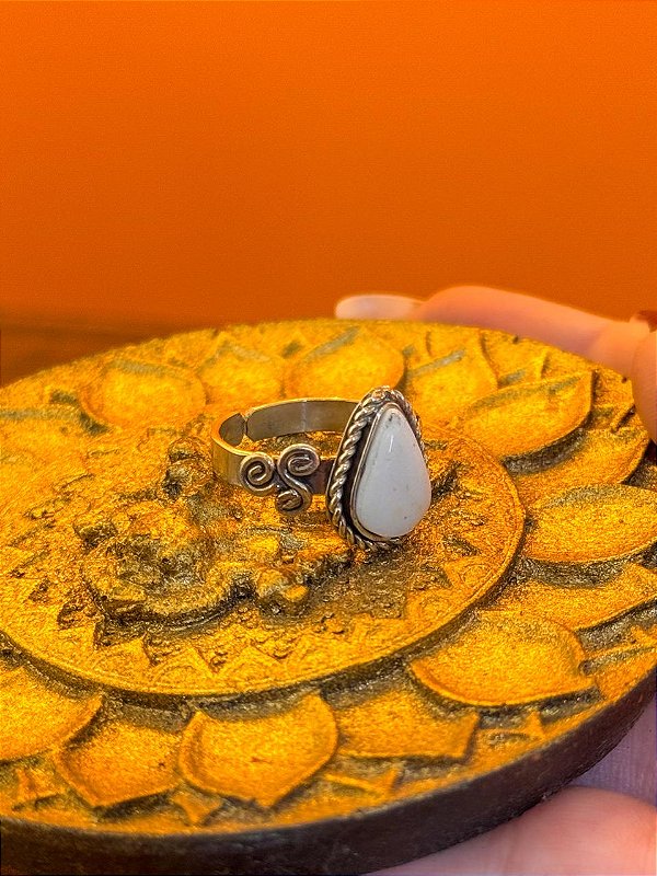 Anel Mudra | Quartzo Leitoso