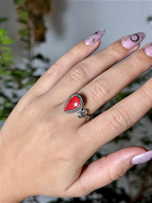 Anel Mudra | Resina Vermelha