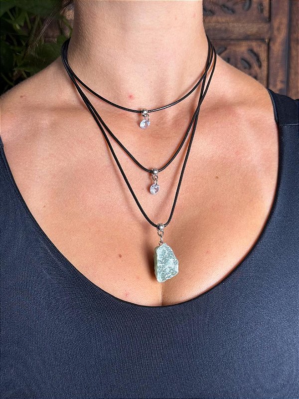 Colar Fairy | Quartzo Verde