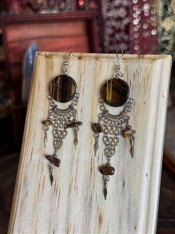 Brinco Hippie | Olho de Tigre