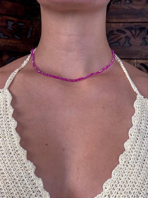 Choker Cristal | Pink