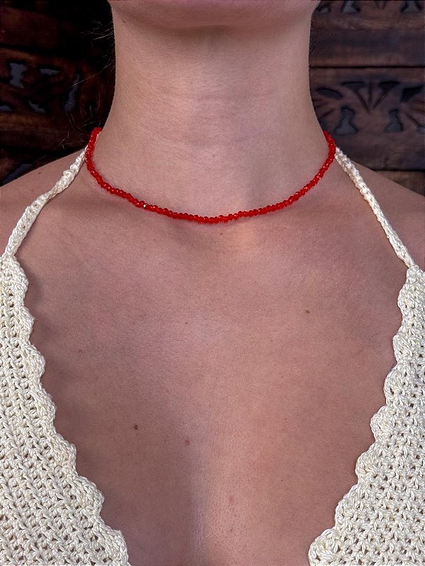 Choker Cristal | Vermelha