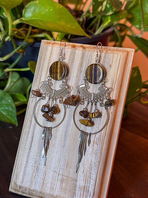 Brinco Hippie | Olho de Tigre