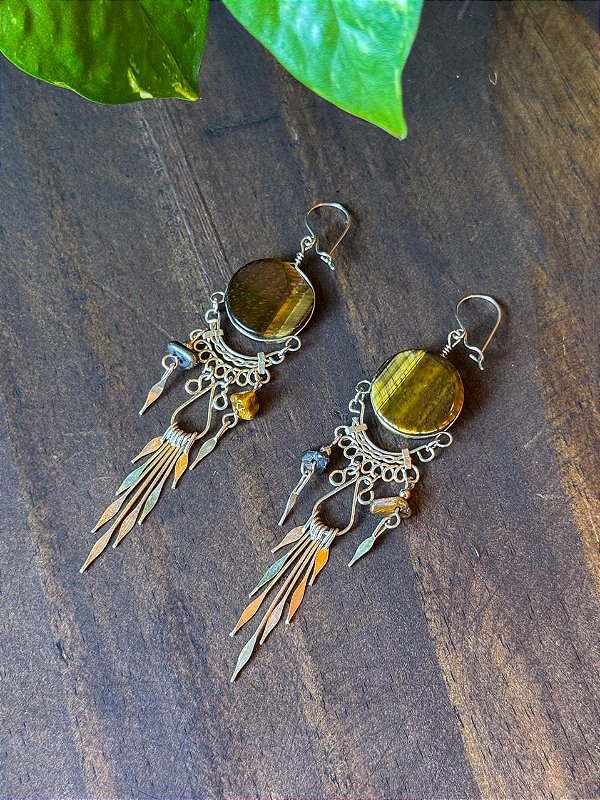 Brinco Hippie | Olho de Tigre