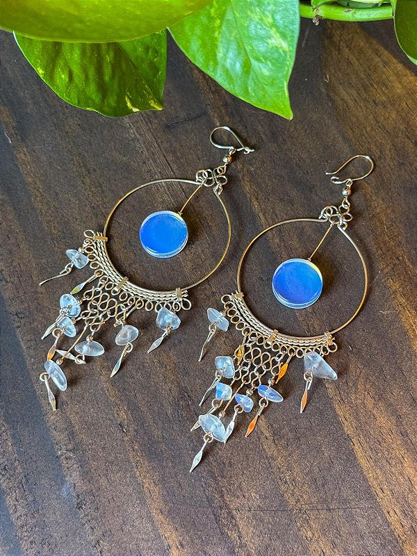 Brinco Hippie | Resina Lua