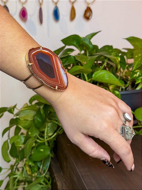Bracelete Mystic | Ágata de Fogo
