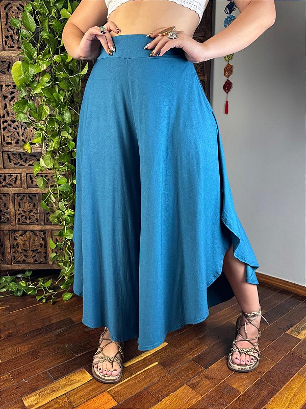 Calça Indiana Aurora | Petróleo