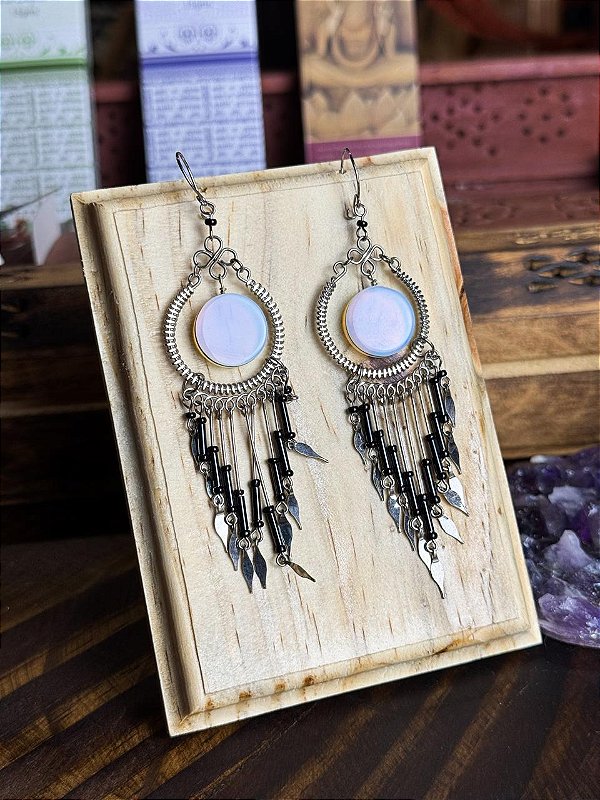 Brinco Hippie | Resina Lua