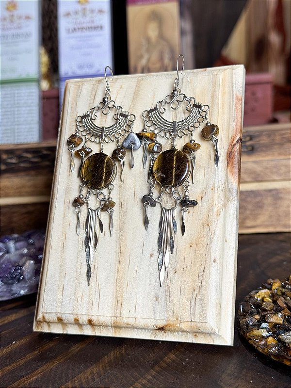 Brinco Hippie | Olho de Tigre