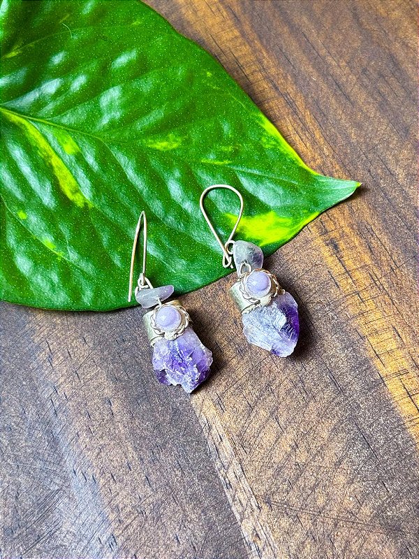 Brinco Surya | Ametista