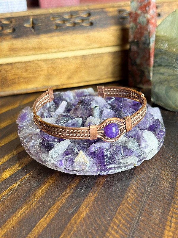Bracelete Cobre | Ametista
