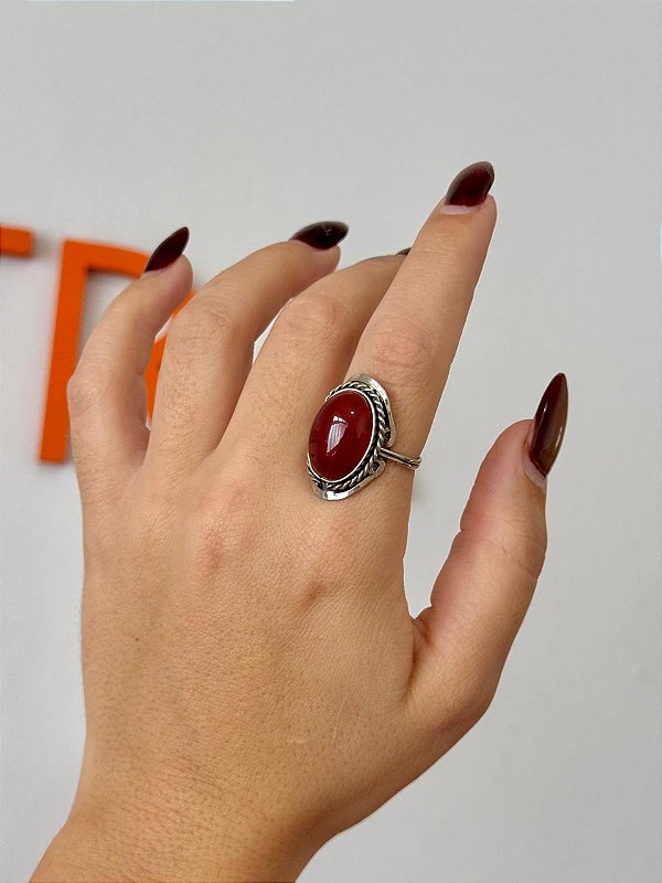 Anel Mudra | Ágata Laranja