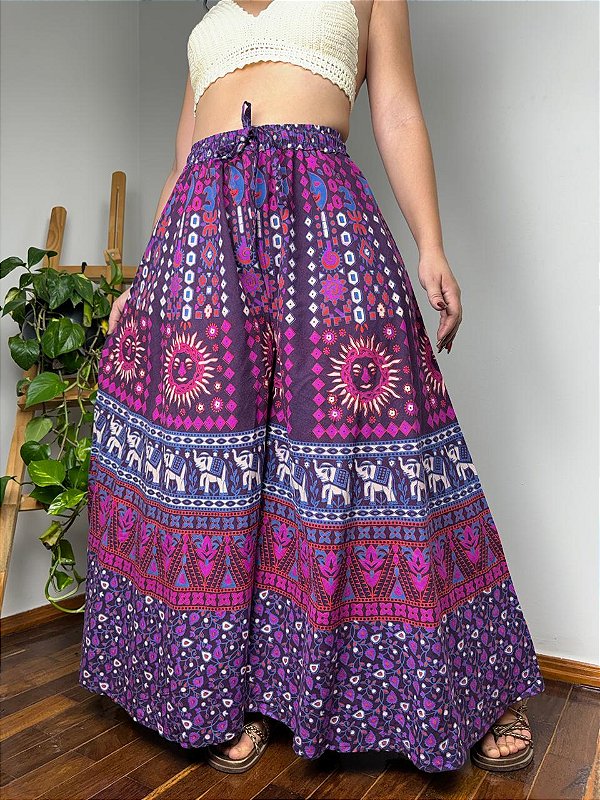 Calça Indiana Pantalona (bazar)