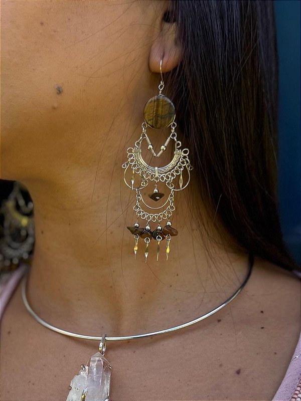 Brinco Hippie | Olho de Tigre