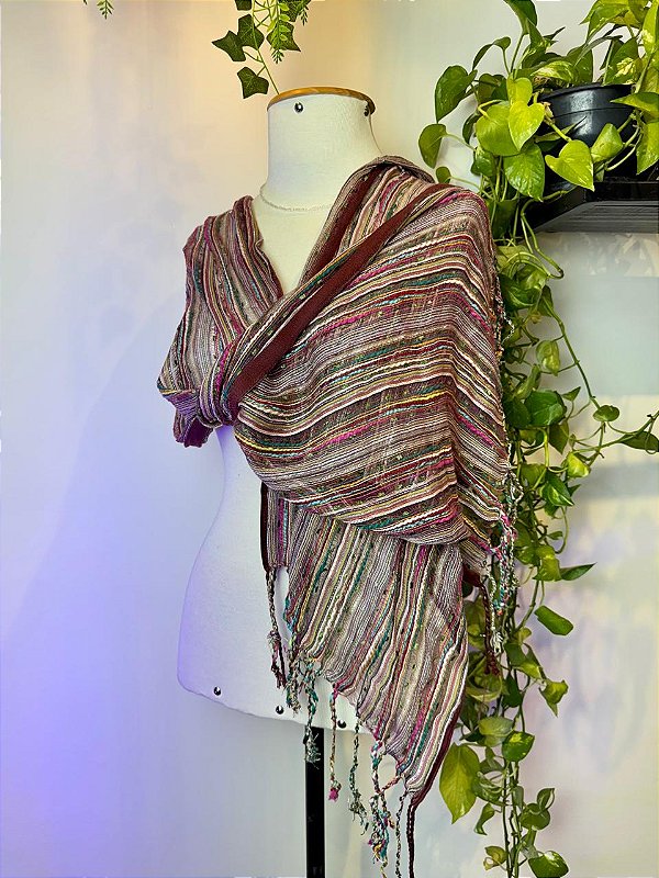 Pashimina 3 em 1 | Bordô