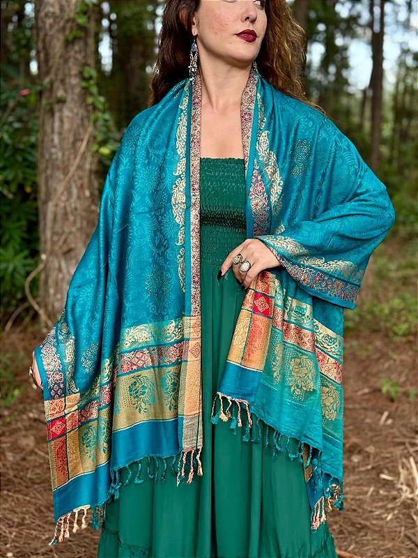 Pashimina Bohemian | Turquesa