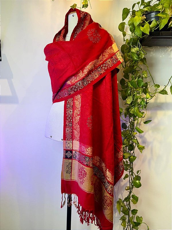 Pashimina Bohemian | Vermelho