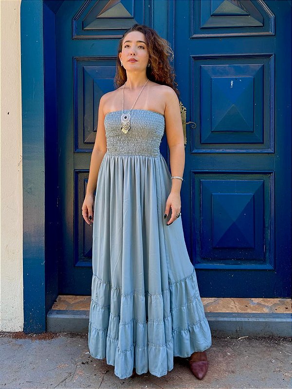 Vestido Indiano Gaia | Prata