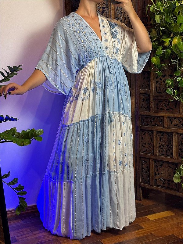 Vestido Indiano Zoe | Cianita