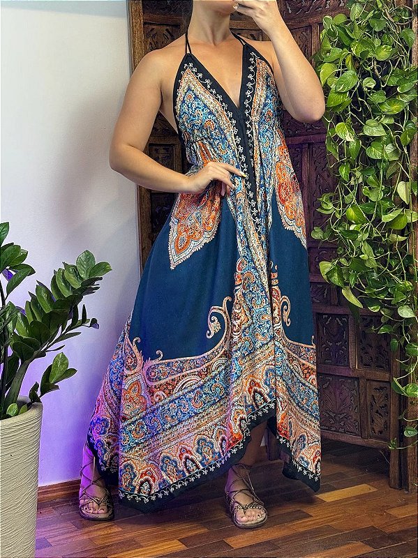 Vestido Guarani | Marinho