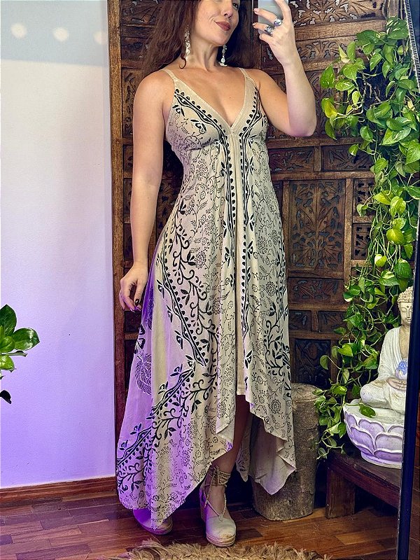 Vestido Tribal | Creme 2
