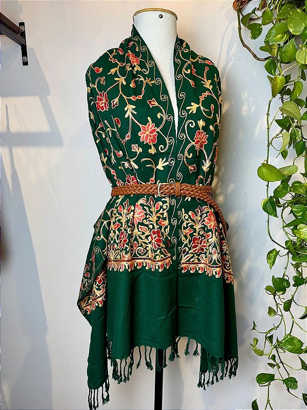 Pashimina Bohemian | Verde Militar