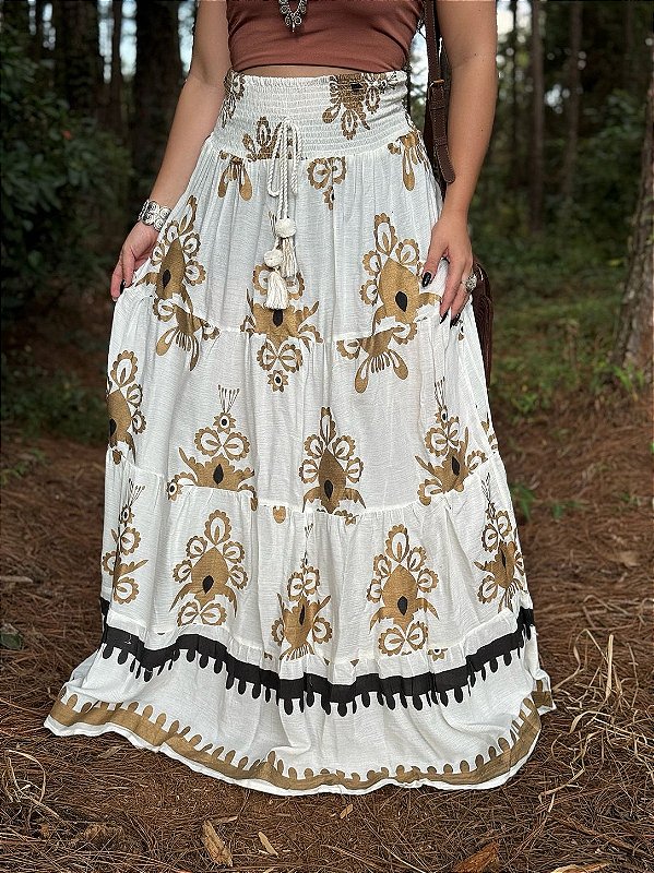 Saia Bohemian | Branco (bazar)
