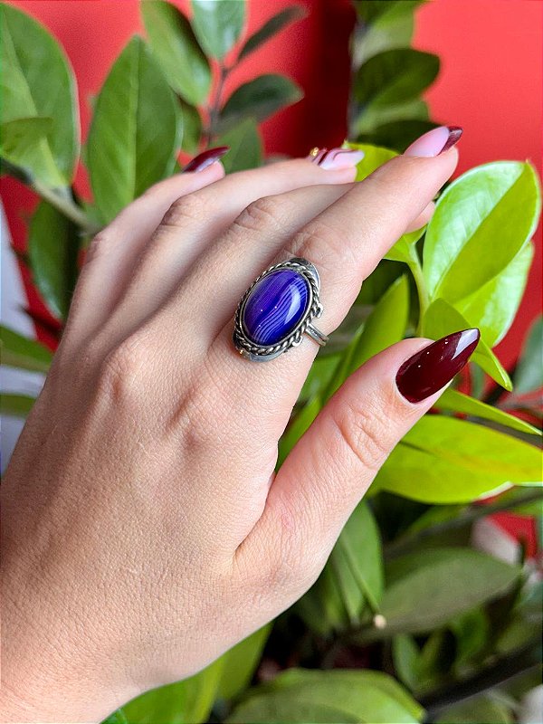 Anel Mudra | Ágata Roxa