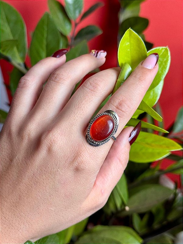 Anel Mudra | Laranja Holográfico