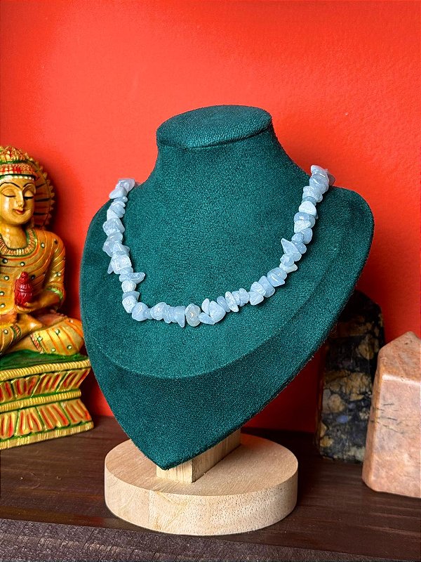CHOKER | COLAR DE ÁGUA MARINHA