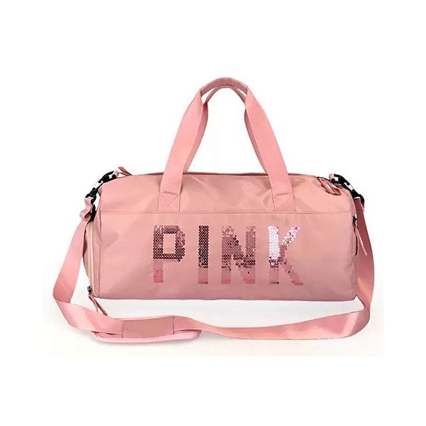 Bolsa Feminina Transversal Mala Para Academia Fitness Casual Pink - Big Bag  Shop