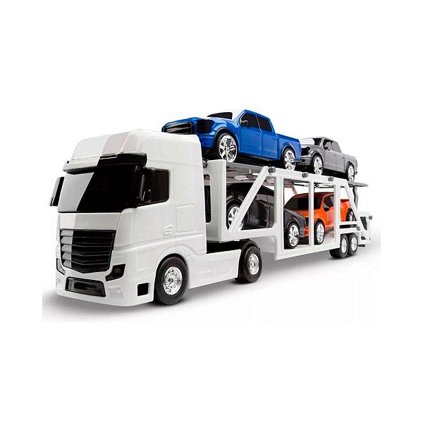 Caminhão Iveco Hi-Way Plataforma C/ Carregadeira Basculante e Trator  Brinquedo Infantil Menino - Big Bag Shop Virtual