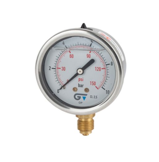 MANOMETRO DN63 BSP 1/4 0 A 100 BAR GENEBRE