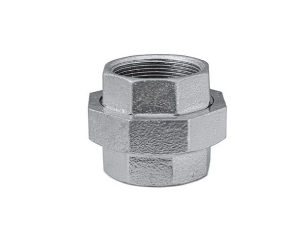 UNIÃO GALVANIZADA COM ASSENTO CONICO EM BRONZE 1/2"